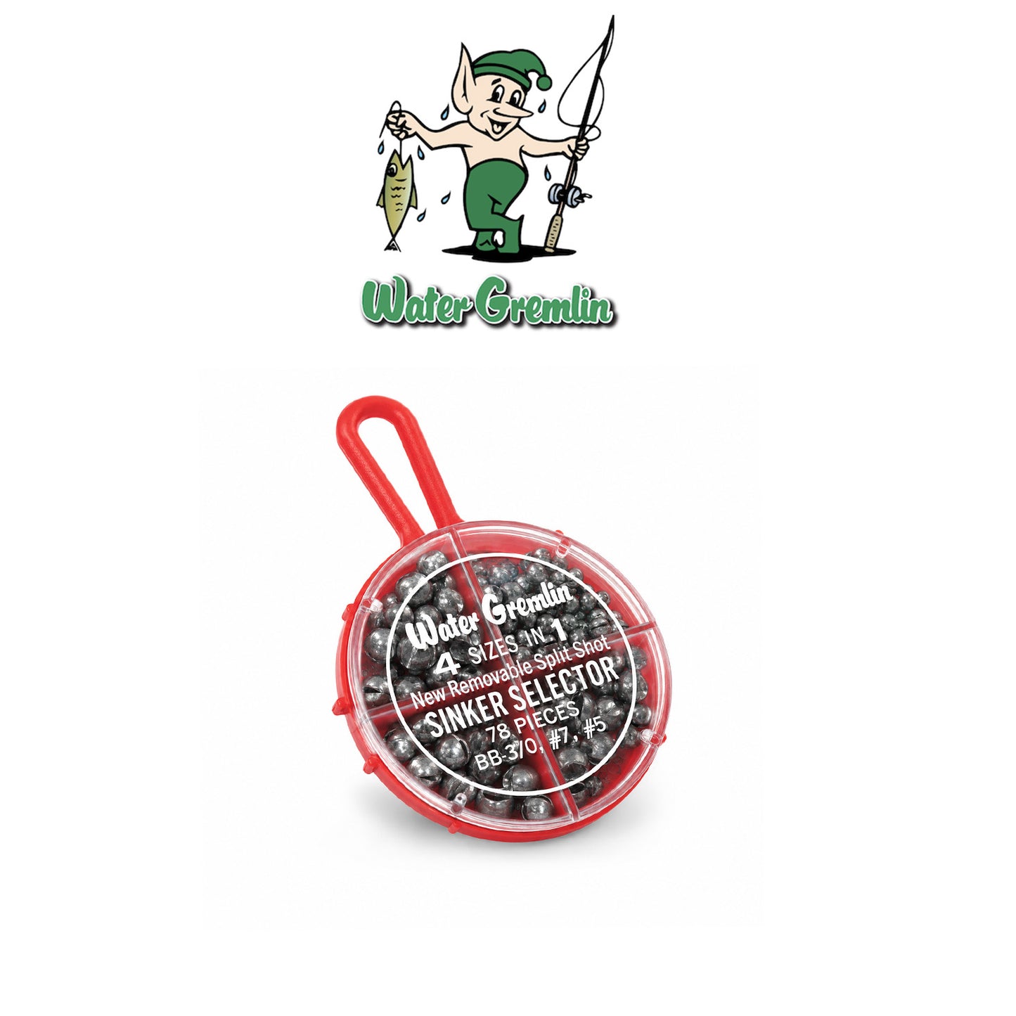 Water Gremlin Split Shot Sinker Selector – 4 Sizes