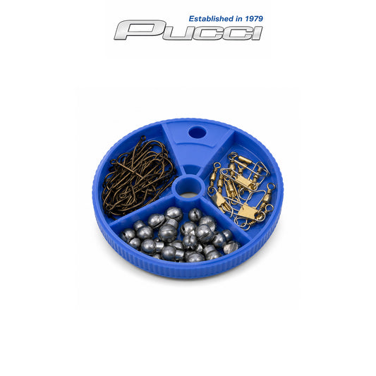 Baitholder Hook, Sinkers, Snaps Assortment Box HSSDB75