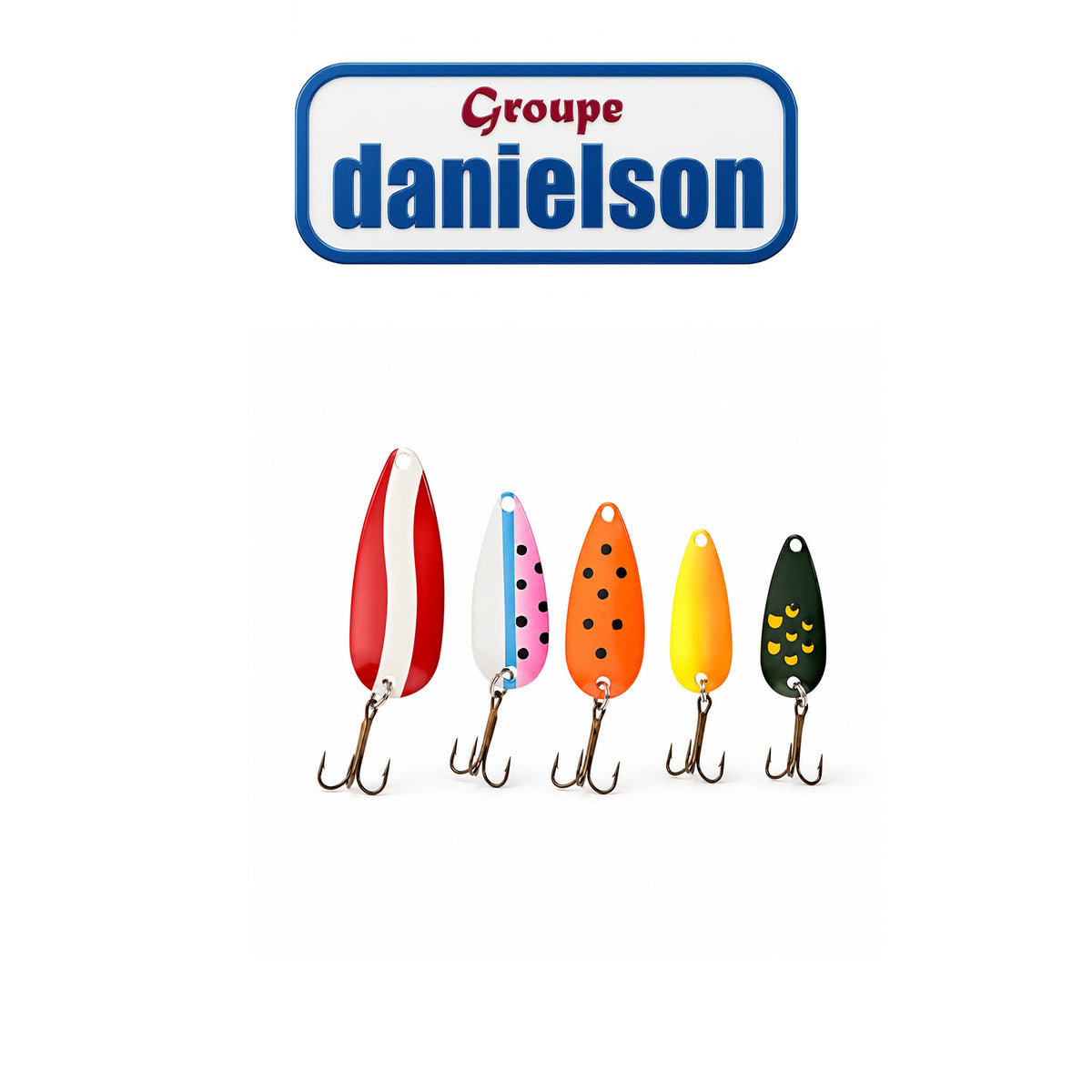 Danielson DN Demon Spoon 5-Piece Premium Fishing Lure Assortment