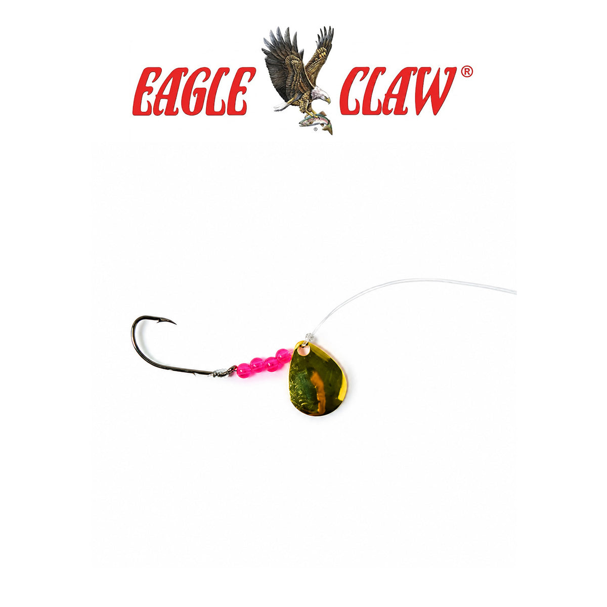 Eagle Claw 2-Way Gold Spinner for Freshwater & Light Saltwater Fishing