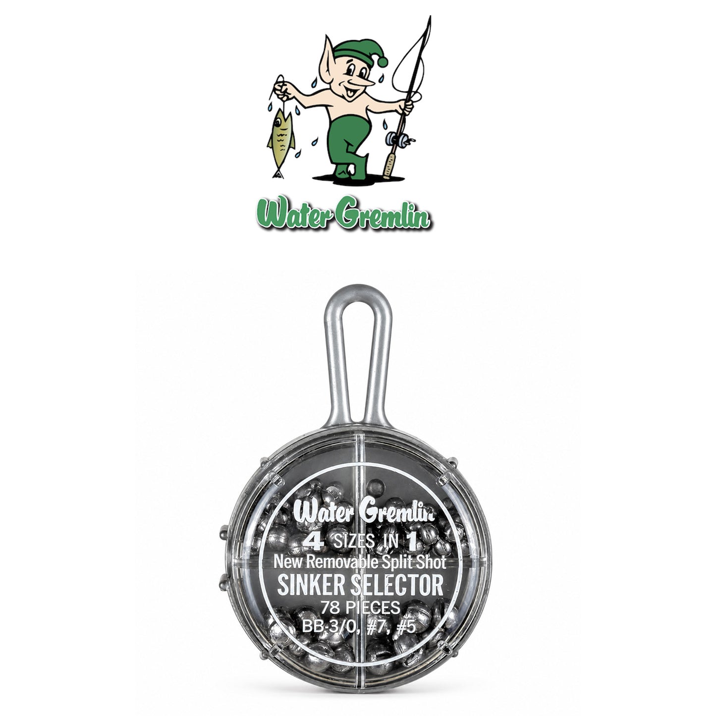 Water Gremlin Split Shot Selector Round Lead Sinkers