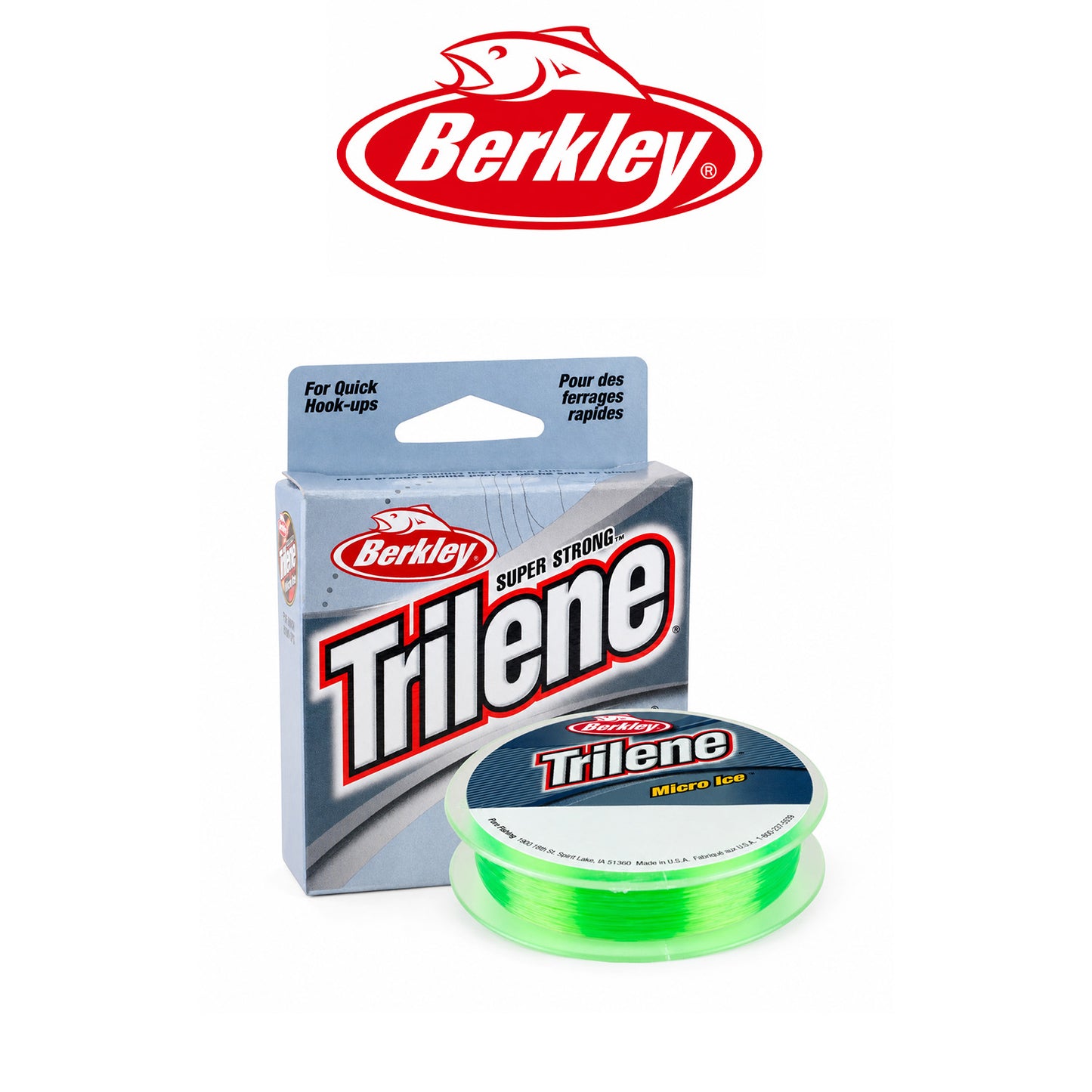 Berkley Trilene Micro Ice Fishing Line Solar Color 3-8 lb