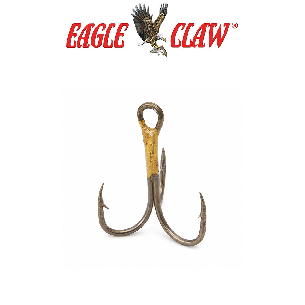 Eagle Claw 2X Treble Curved Fishing Hooks