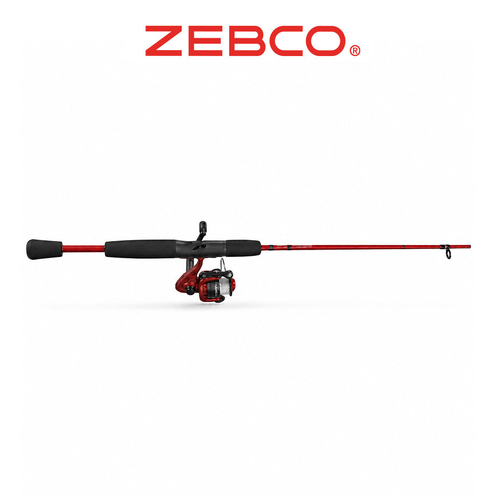 Zebco Slingshot Spinning Combo – Red Fishing Rod and Reel Set