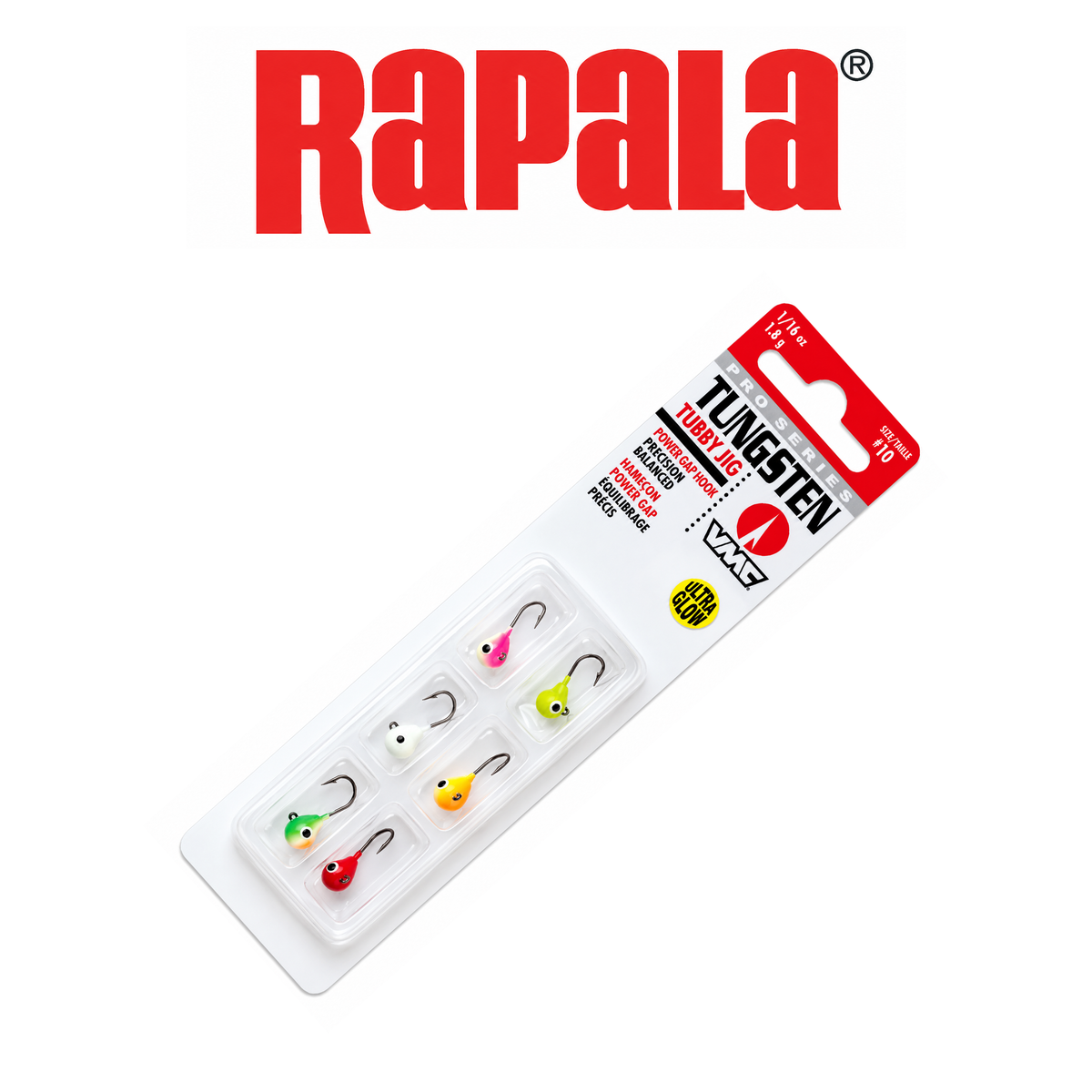 Rapala Tungsten Tubby Jig Kit – Premium Ice Fishing Jigs for Panfish & Trout