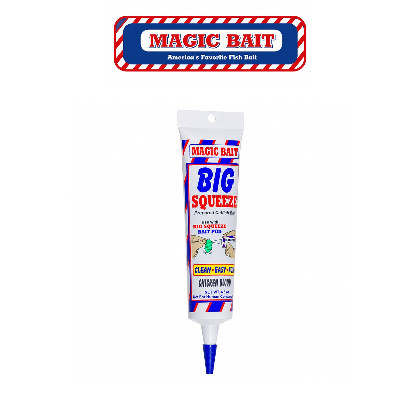 Magic Bait Big Squeeze Blood Soft Plastic Bait - Blood Red