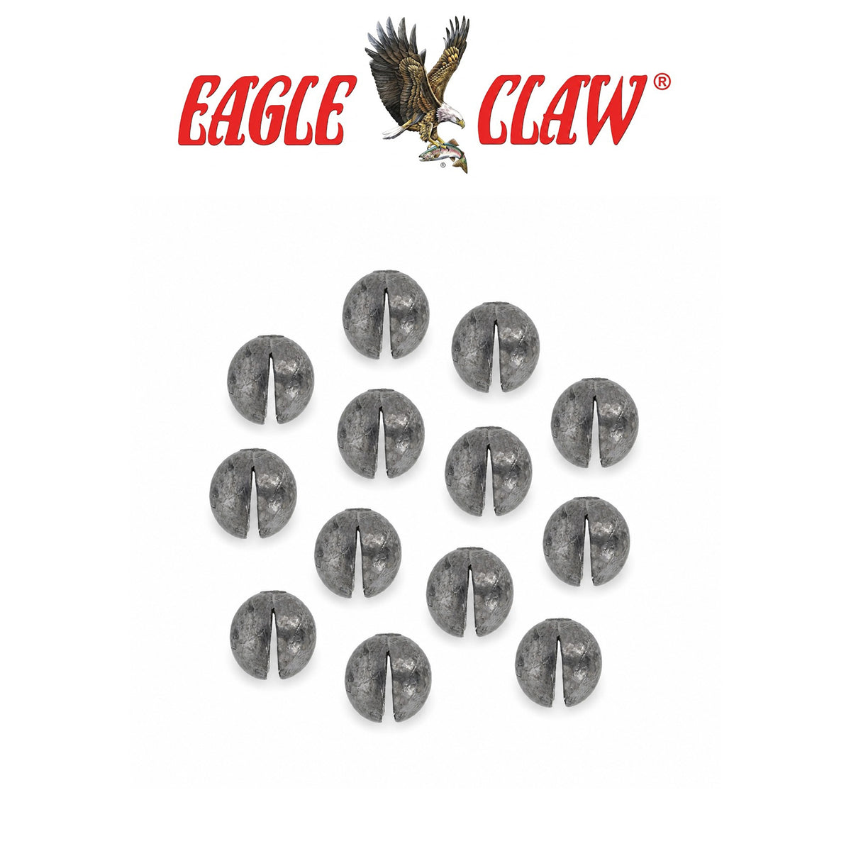 Eagle Claw BB Round Split Shot Sinkers – Reusable Micro Fishing Weights