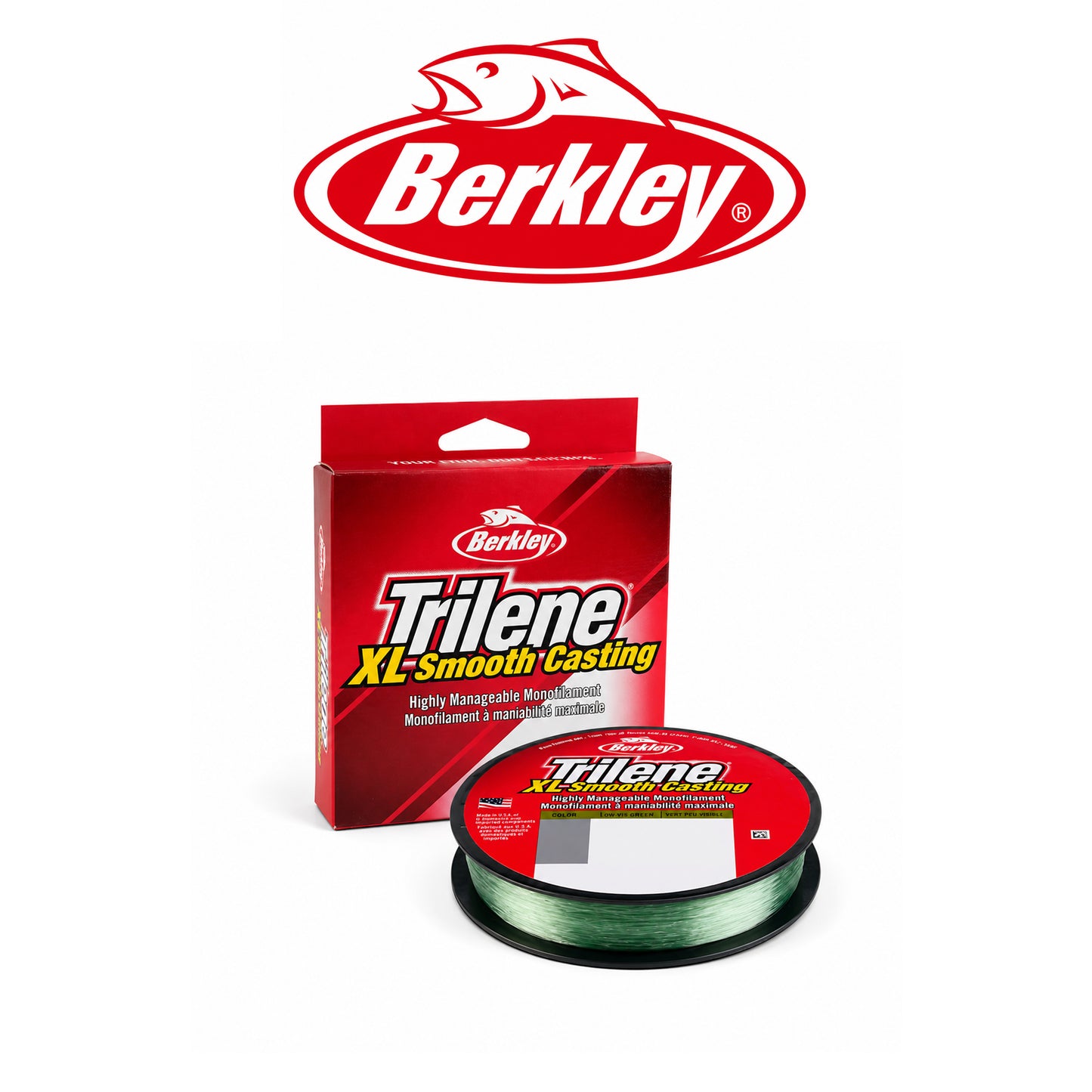 Berkley Trilene XL Filler Spool Low-Vis Green Fishing Line