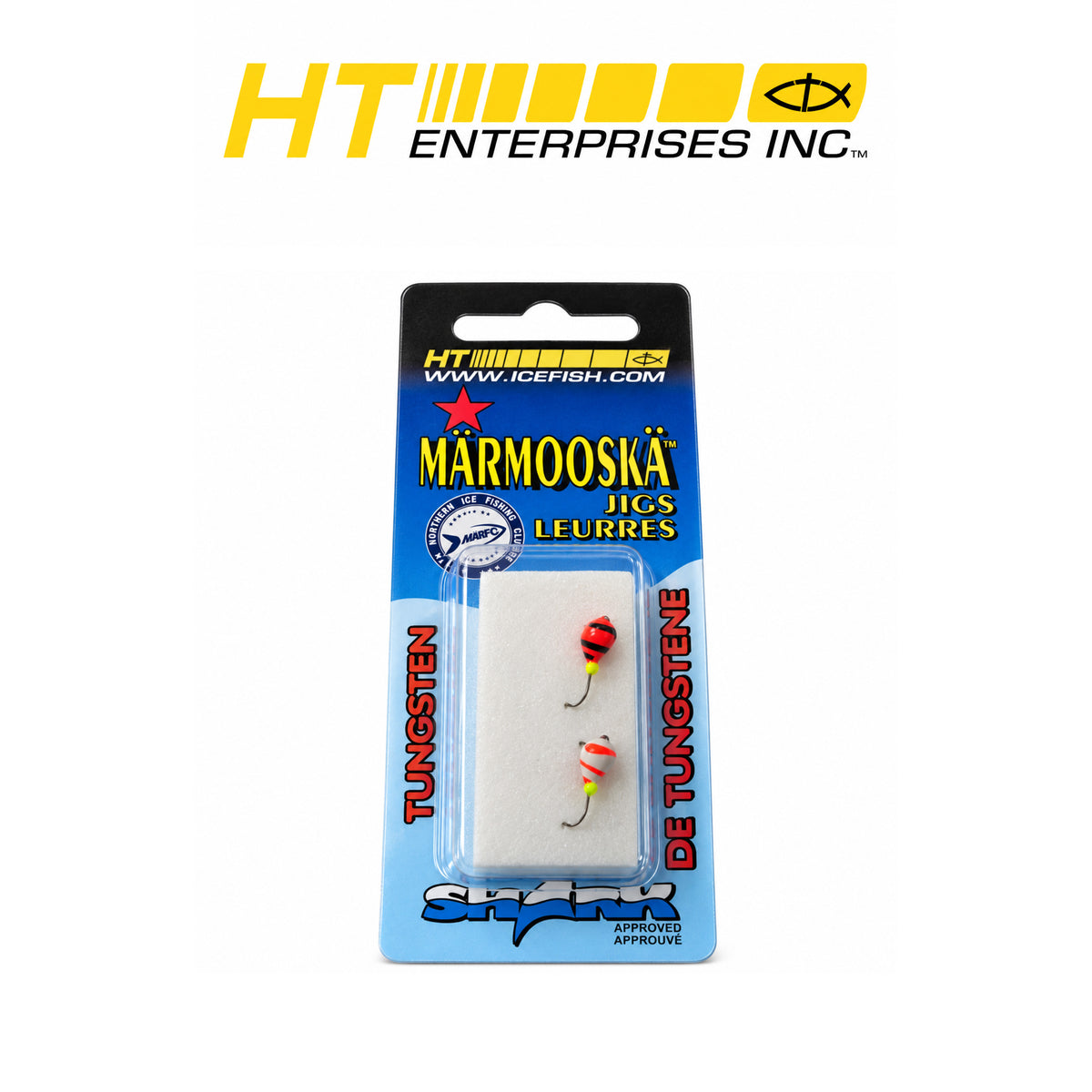 Lunar Lure #12 Assorted Glow Fishing Lures – 12 Count Card (Orange, White & Charcoal)