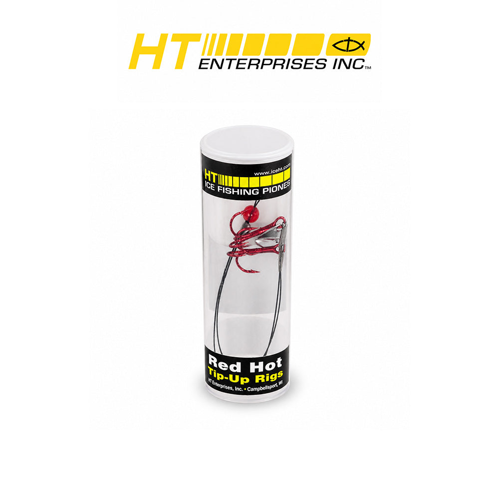 HT Hot Rigs #4 Blood Red Hooks - 2 Per Tube