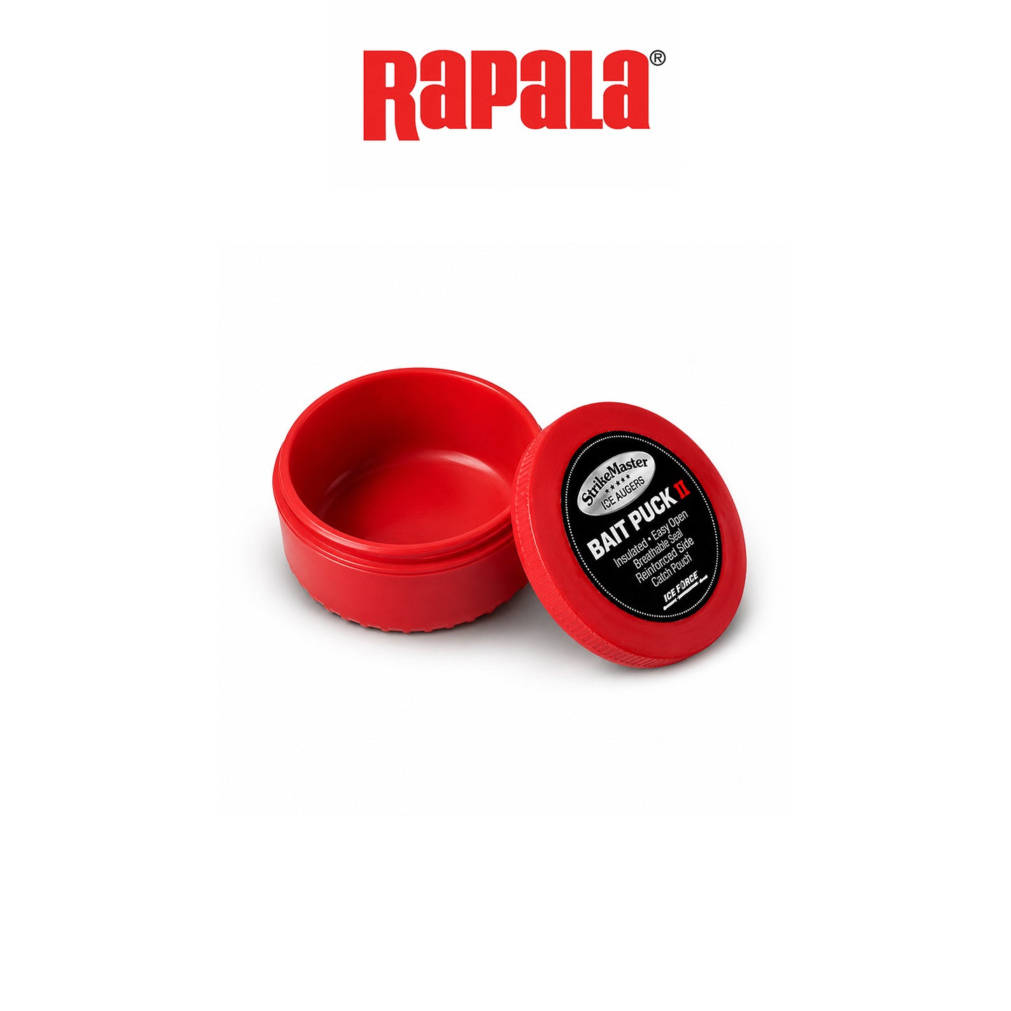 Rapala Bait Puck 3" & 5" Durable Ice Fishing Bait Container