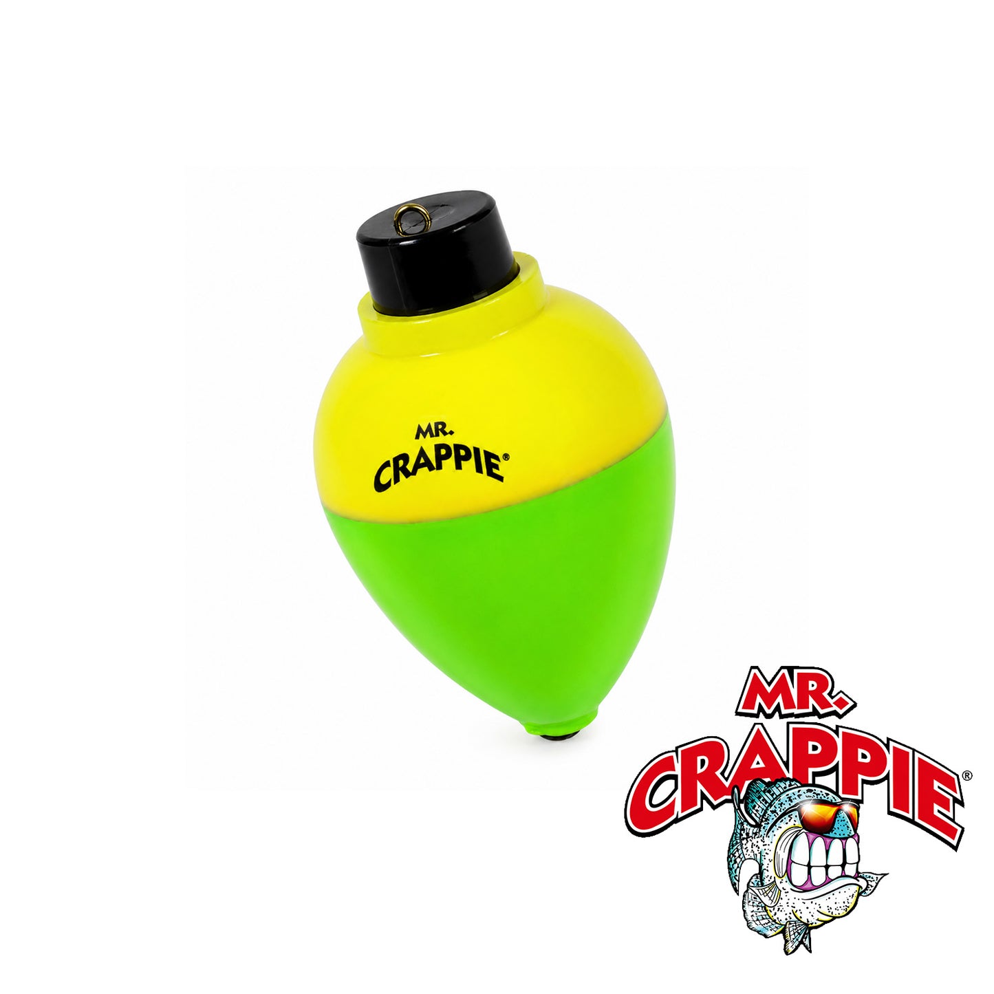 Mr. Crappie Rattlin’ Pear 1" Yellow/Green Crappie Fishing Lure