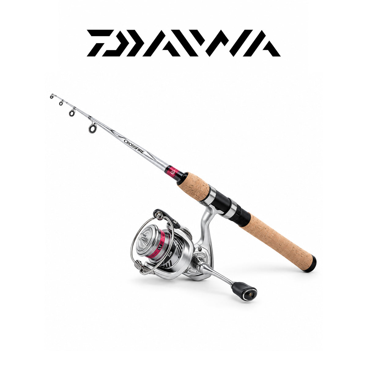 Daiwa Crossfire 2-Piece 7' Medium Spinning Combo 3000 with Smooth Adjustable Drag