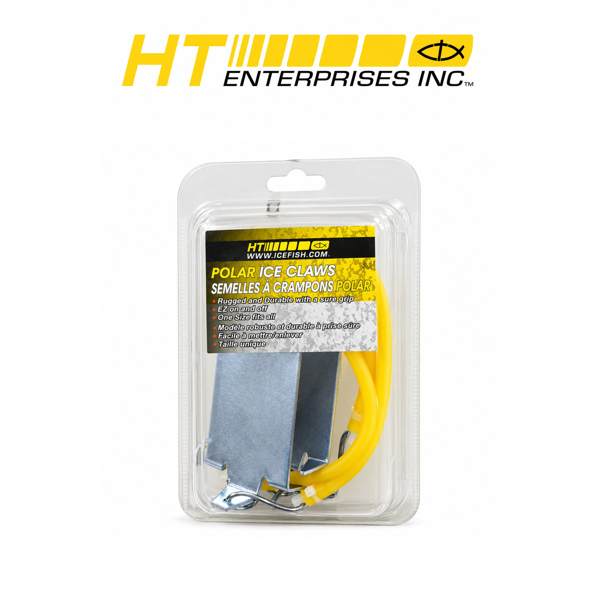 HT Polar Ice Cleats with Chains – Anti-Slip Traction Grips for Ice & Snow