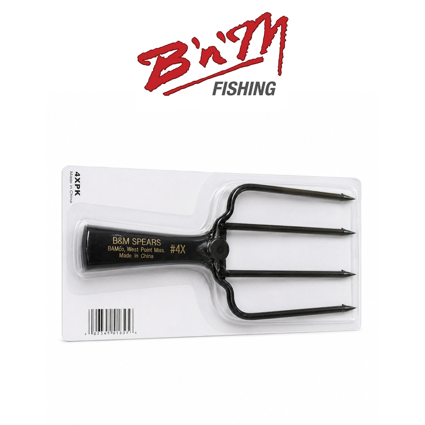 B'n'M Spear Fish 7" 4-Prong Freshwater Fishing Spear
