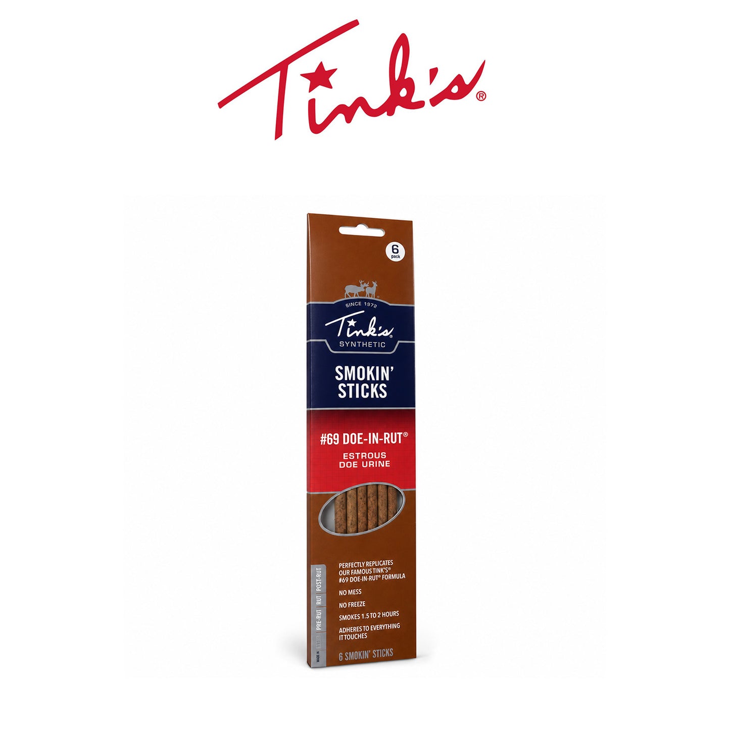 Tink’s Deer Smokin’ Rut Doe Sticks for Hunting & Deer Attraction