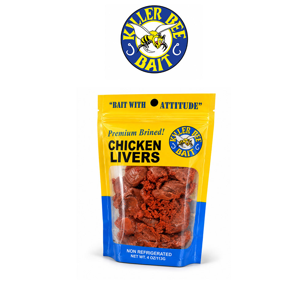 Killer Bee Bait Chicken Livers – Durable High-Quality Fishing Bait