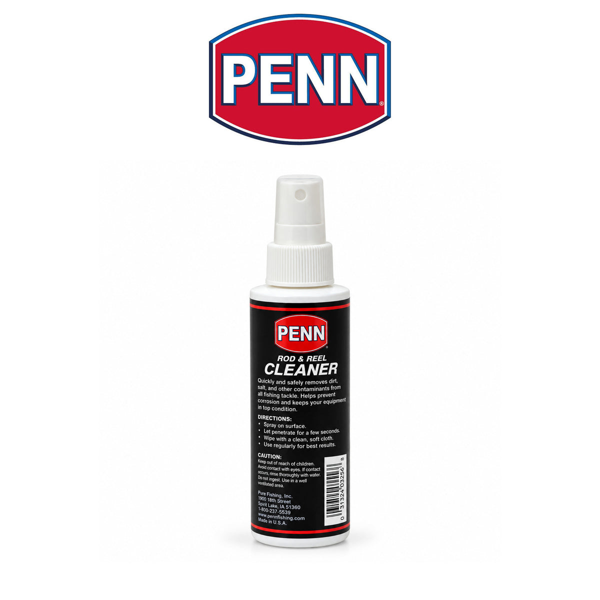 PENN Rod & Reel Cleaner 4 oz – Fishing Equipment Cleaning & Maintenance Spray