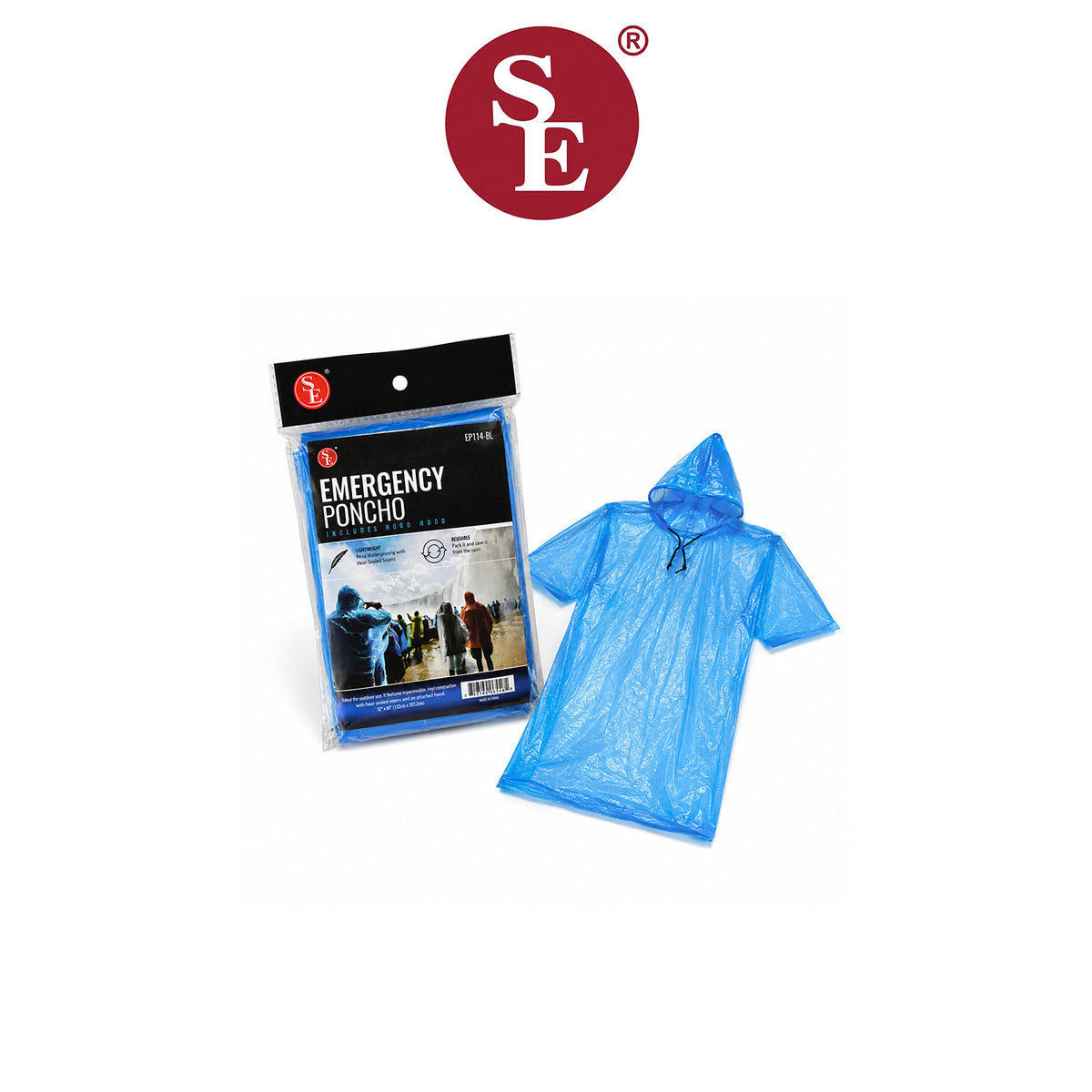 SONA Emergency Poncho Lightweight Waterproof Rain Protection