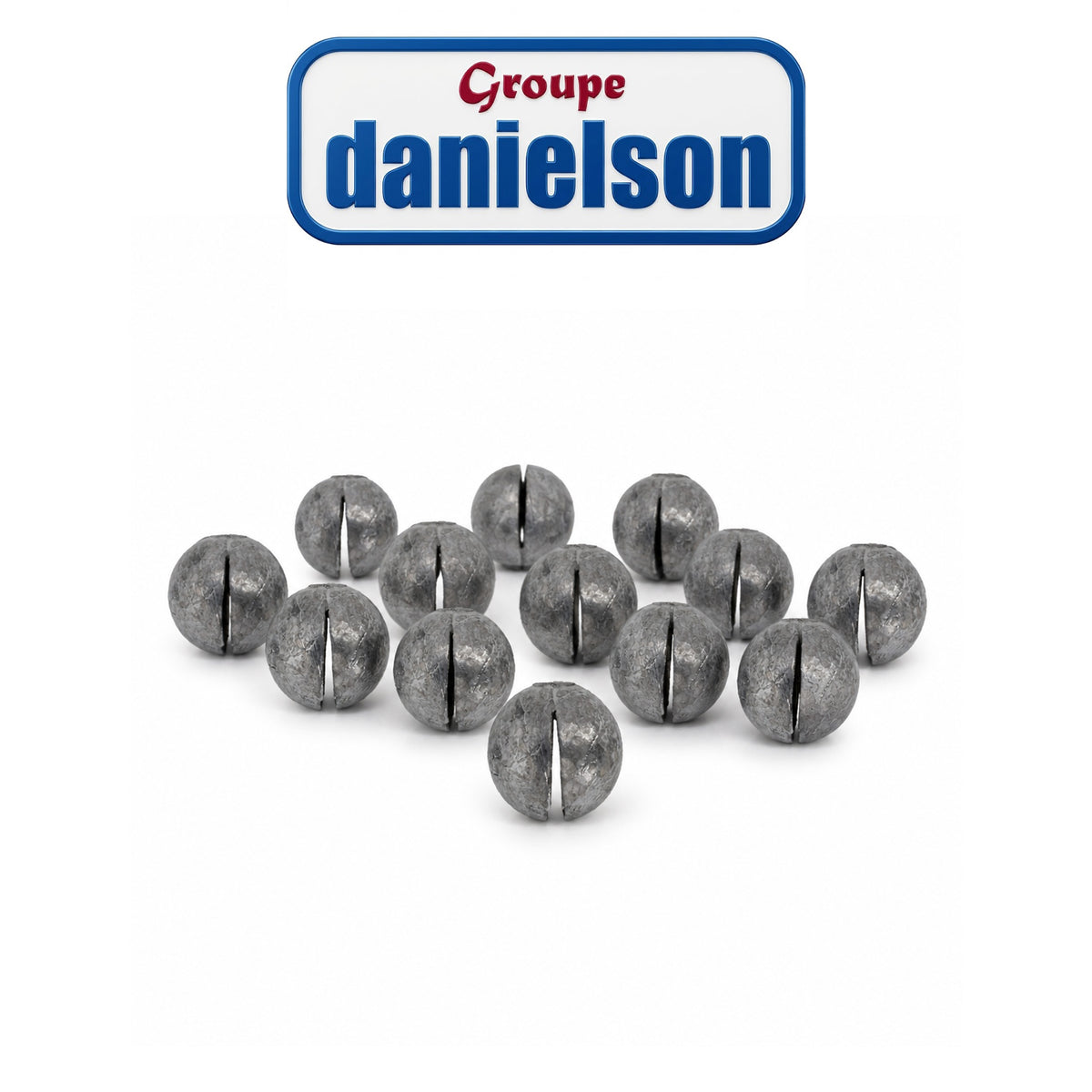 Danielson Round Split Sinkers – Classic Pinch-On Fishing Weights