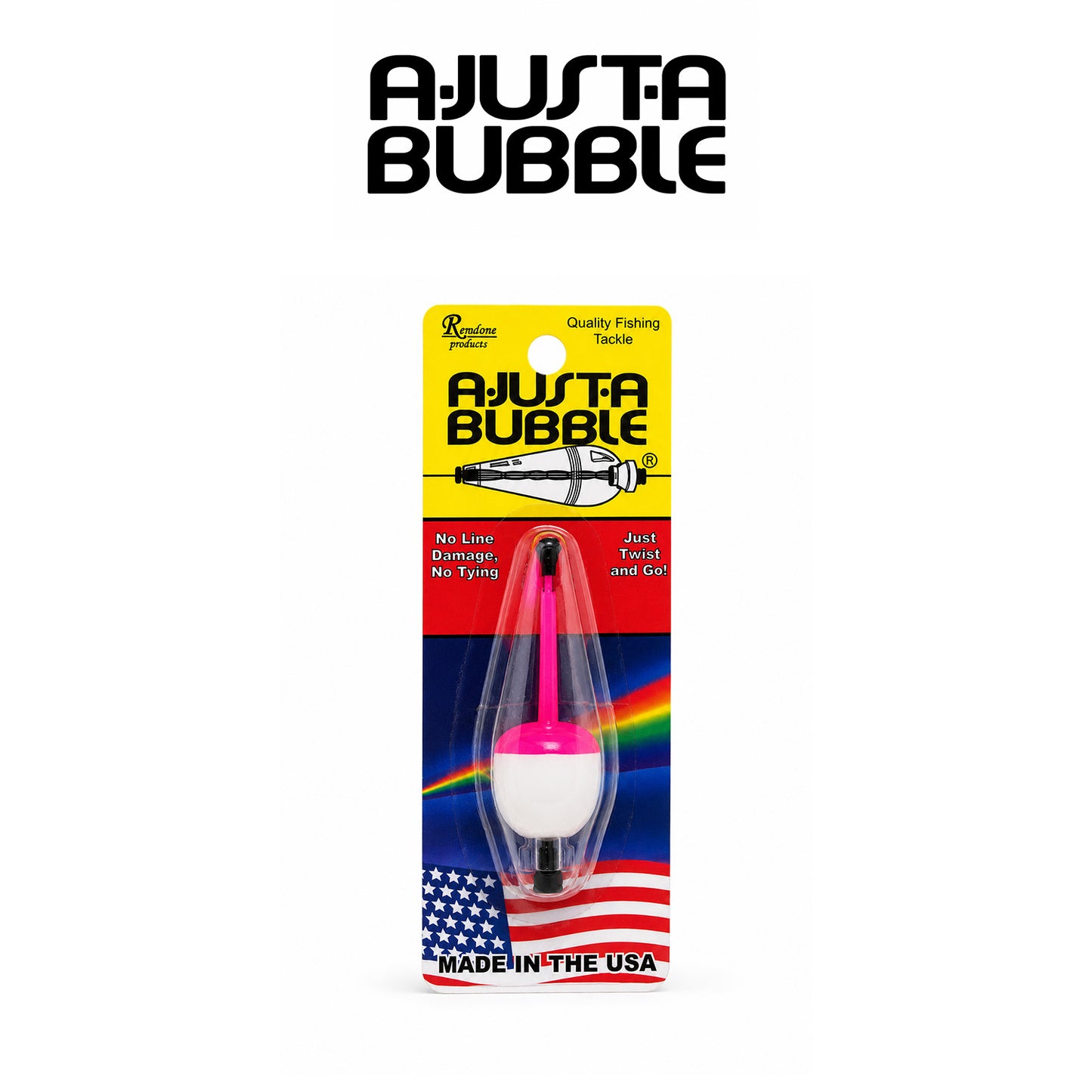 Double X Tackle A-Just-A-Bubble Adjustable Fishing Float Blister Card | 1/8 , 3/16 , 1/4 and 3/8 oz.