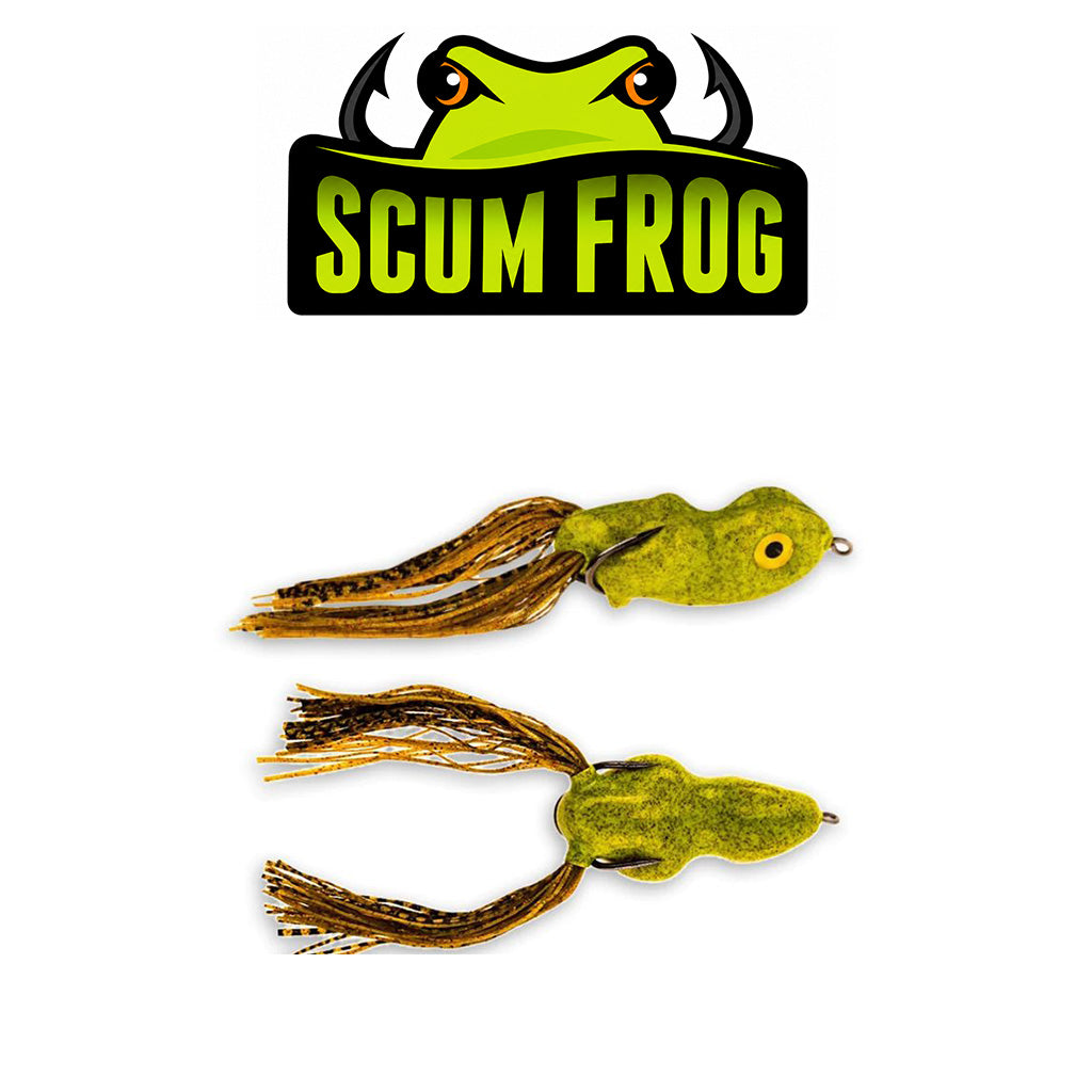 Scum Frog Fishing Popper Lure Bait with Treble Hooks