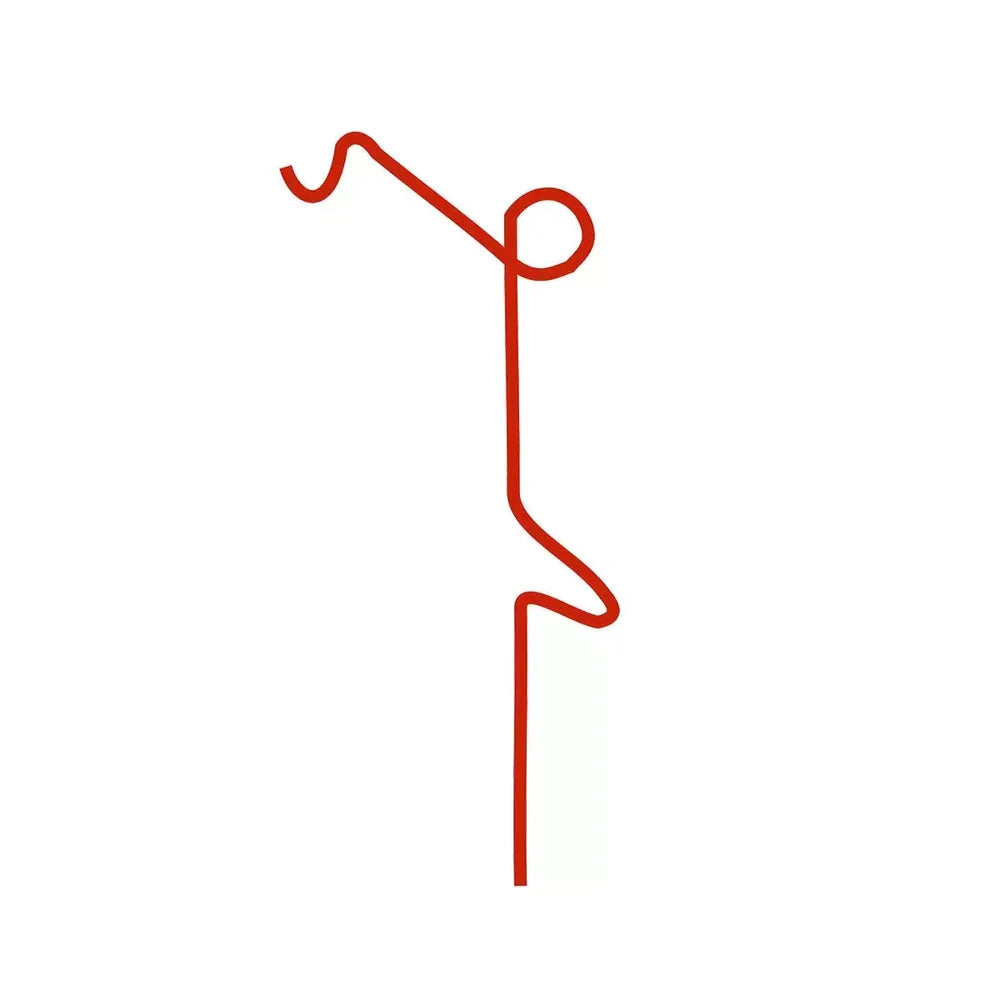 30" Red Heavy Duty Rod