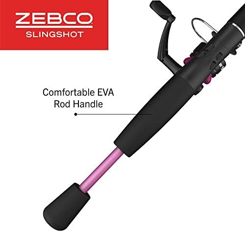 Zebco Slingshot Spinning Combo – Purple Fishing Rod and Reel Set