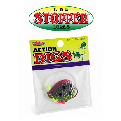 K&E Stopper Pro Flash Size 4 Fishing Stopper Pack