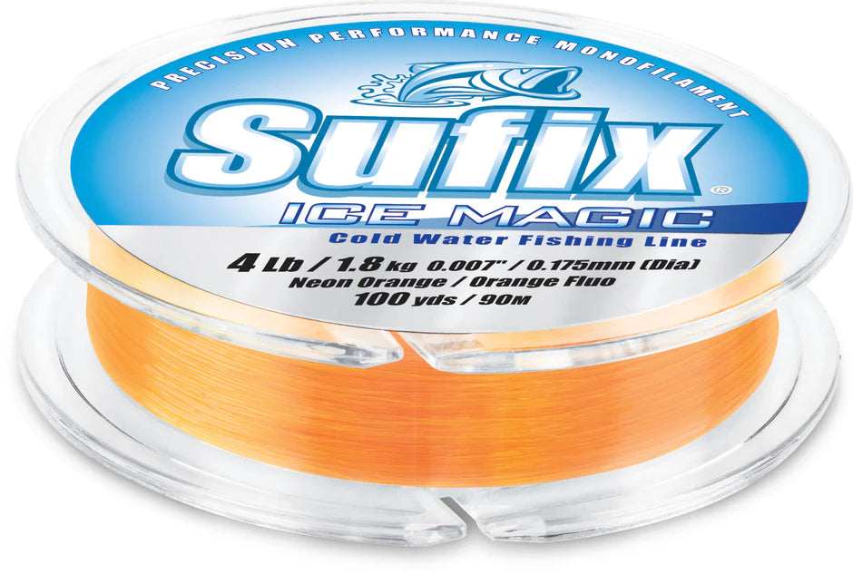 Sufix Ice Magic Fishing Line Neon Orange