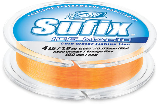 Sufix Ice Magic Fishing Line Neon Orange