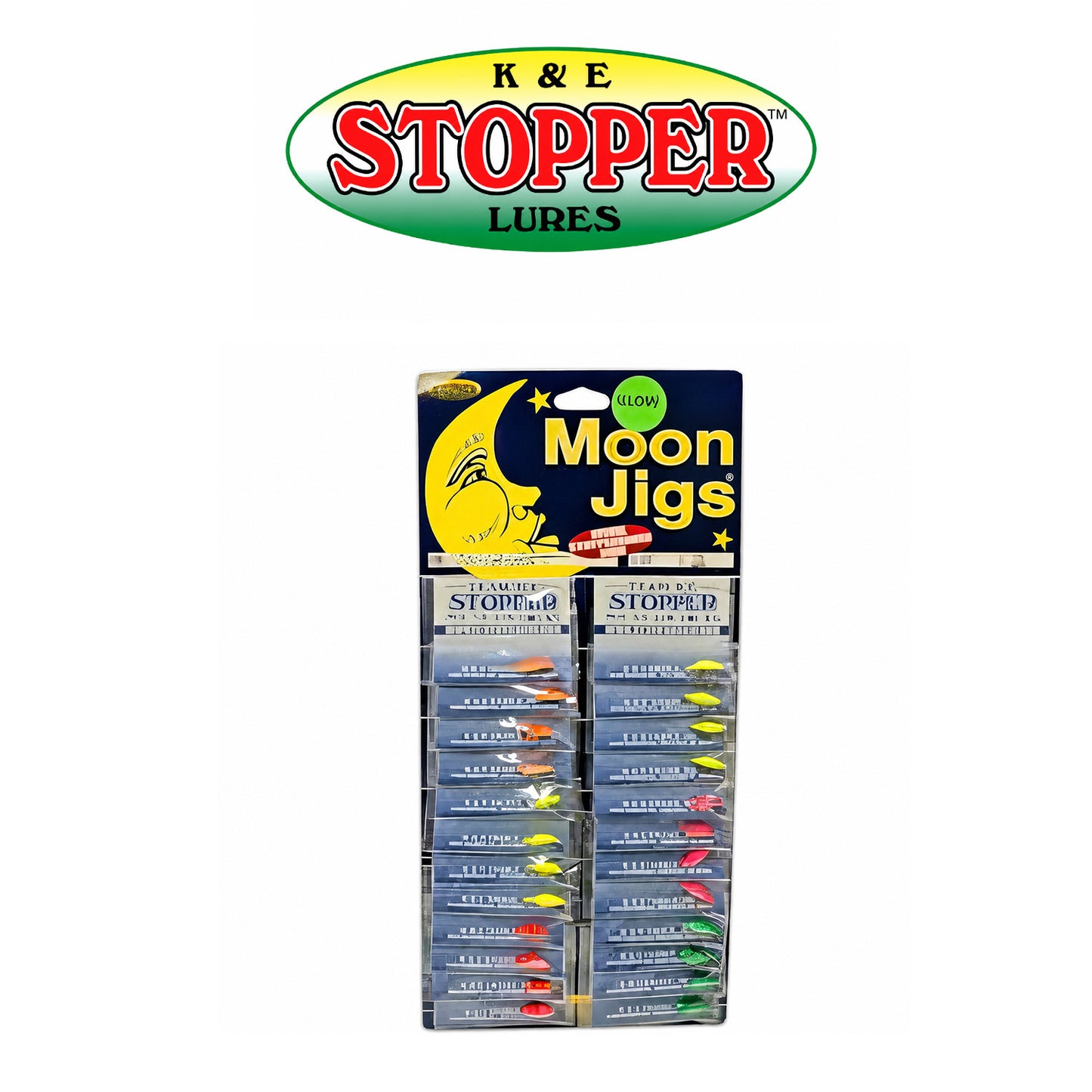 K&E Black Moon Size 12 Assorted Ice Jig Pack – 24-Pack