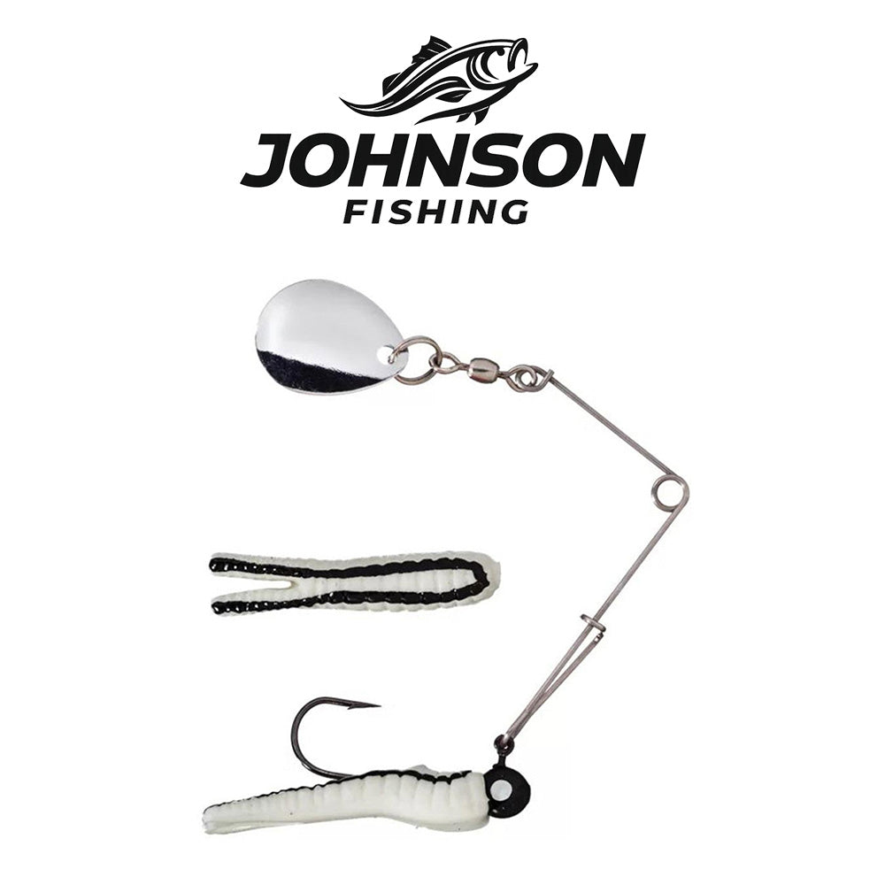 Johnson Fishing Beetle Spin Nickel 2-in-1 ¼ oz 6-Pack