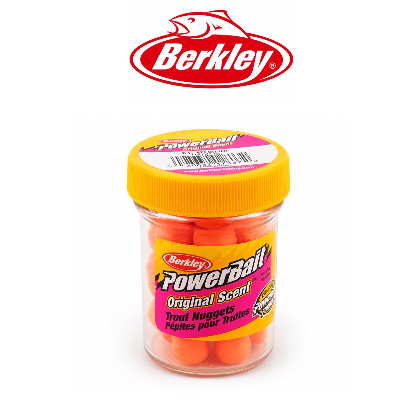 Berkley PowerBait Power Nuggets Fluorescent Orange Trout Bait