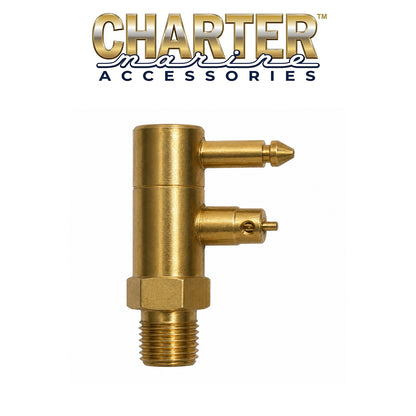 Charter Marine 1/4 Inch Male Fuel Connector for Mercury Outboard Motors
