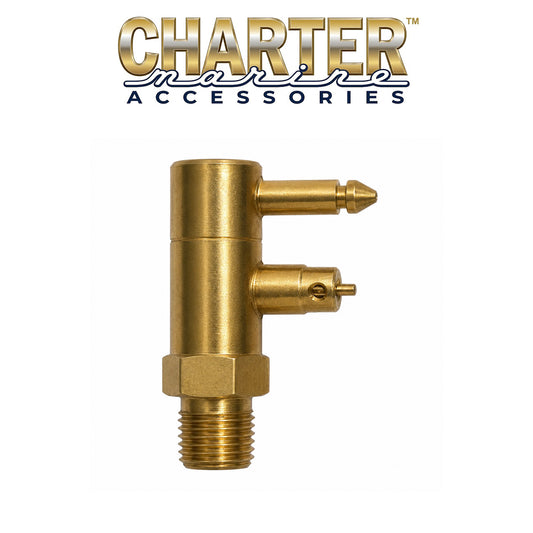 Charter Marine 1/4 Inch Male Fuel Connector for Mercury Outboard Motors