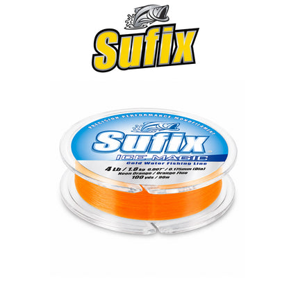 Sufix Ice Magic Fishing Line Neon Orange 603N/O