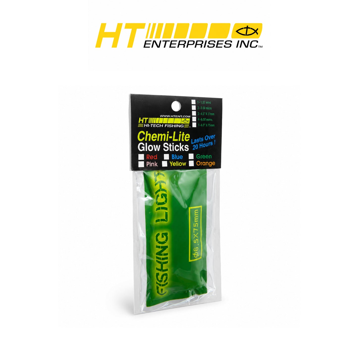 HT Chemi-Light Sticks Green – 50 Packs per Box