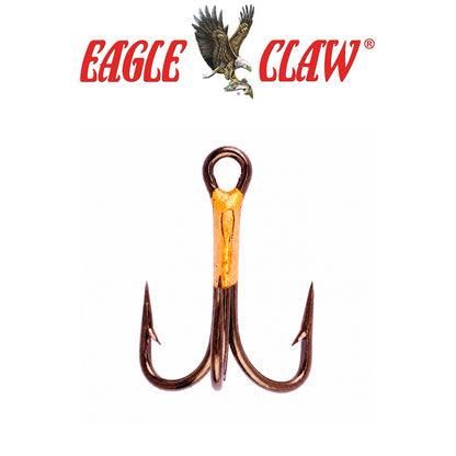 Eagle Claw Lazer 4X Treble Regular Shank Straight Point 5-Pack Fishing Hooks