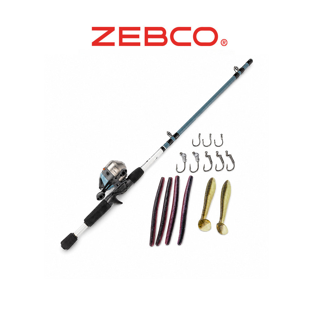 Zebco 33 Strike King Spincast Combo – 6’6” 2-Piece Medium Power