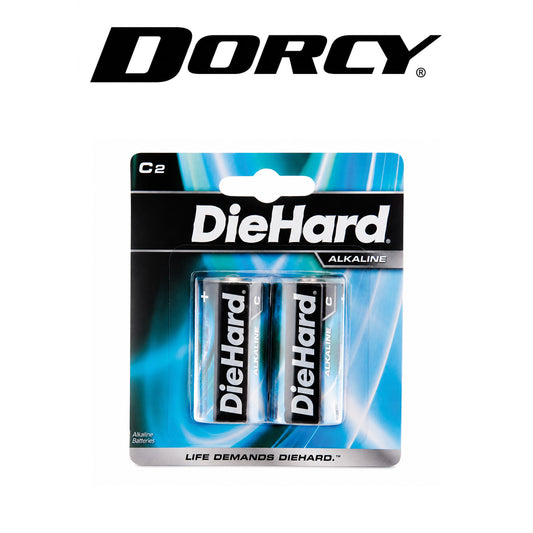Dorcy DieHard C Alkaline Batteries – 2-Pack Carded
