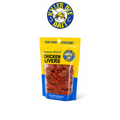 Killer Bee Bait Chicken Livers – Durable High-Quality Fishing Bait