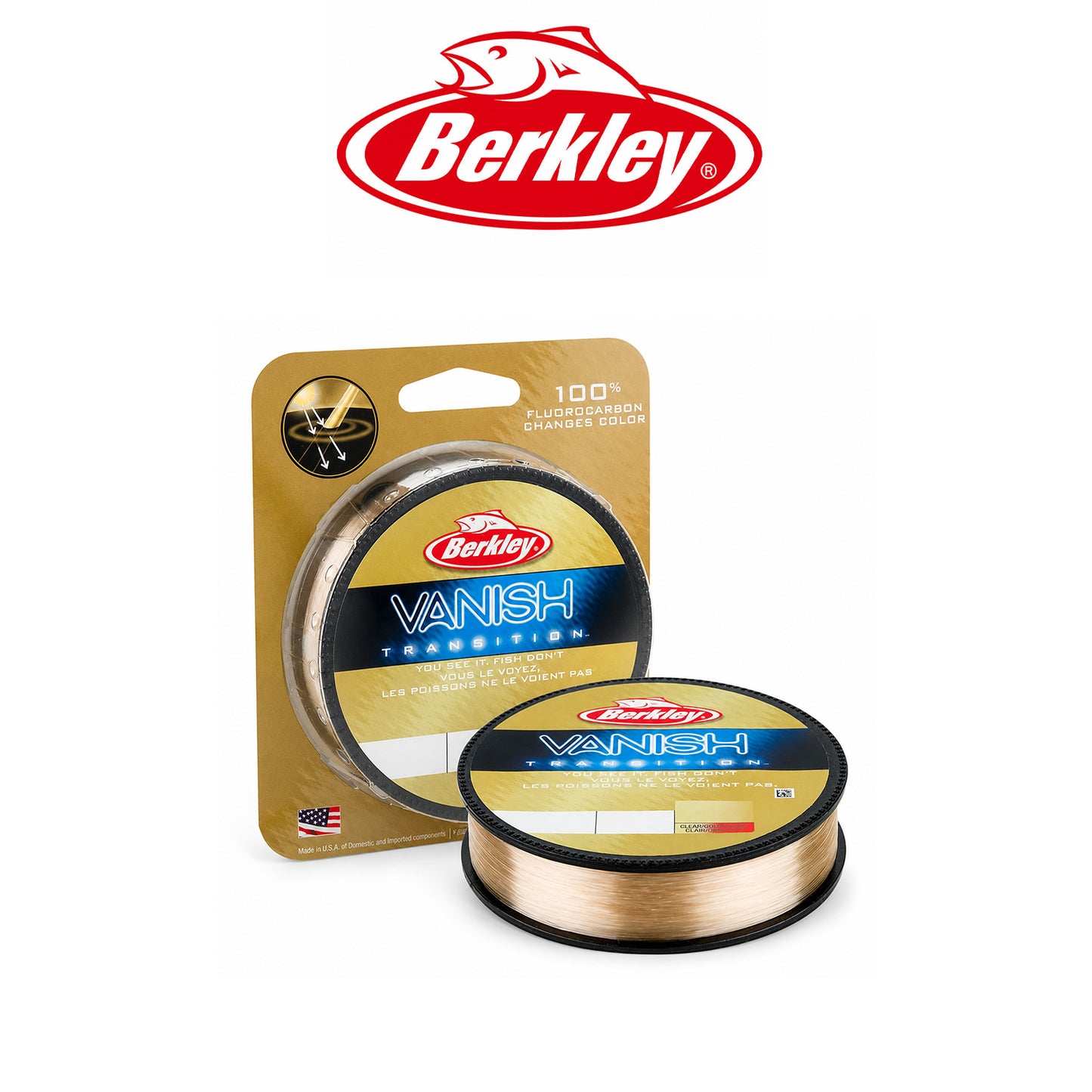Berkley Vanish Transition Fluorocarbon Fishing Line 4-12lb