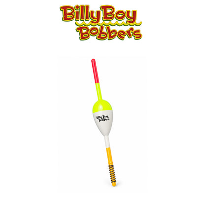 Billy Boy Bobbers 0.88" White Balsa Spring Oval Bobbers 18 Pack