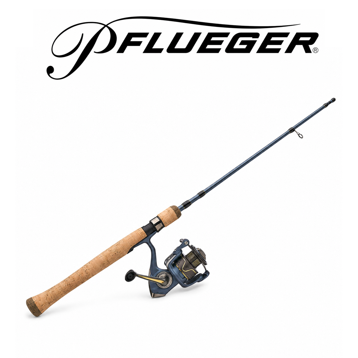 Pflueger President Spinning Combo Reel Size 30 Right/Left Hand Retrieve