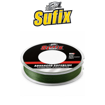 Sufix 832 Advanced Superline Braid Fishing Line Low-Vis Green
