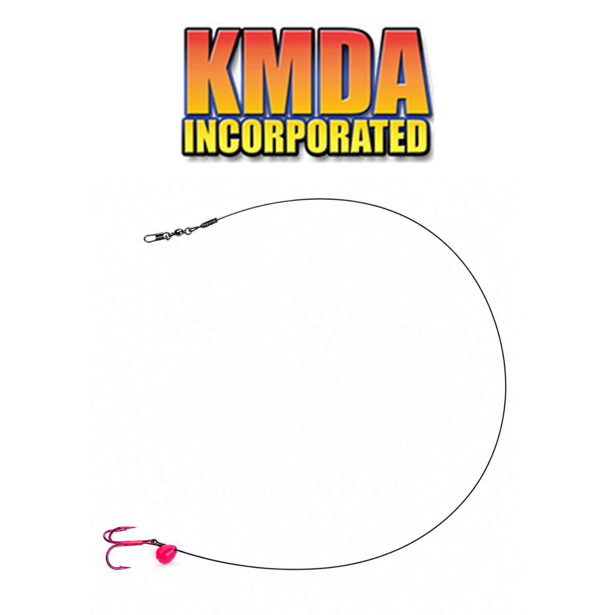 Tip-Up Leader Treble Hook Rig – Ice Fishing Bait Rig for Pike, Walleye & Game Fish
