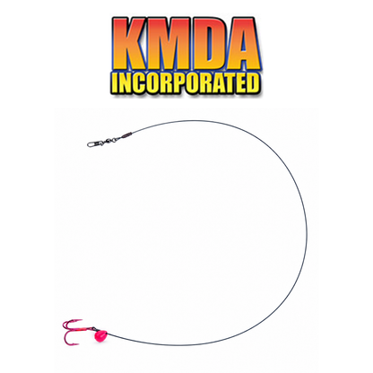 Tip-Up Leader Treble Hook Rig – Ice Fishing Bait Rig for Pike, Walleye & Game Fish