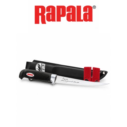 Soft Grip Fillet Knife Set with Single Stage Sharpener & Sheath