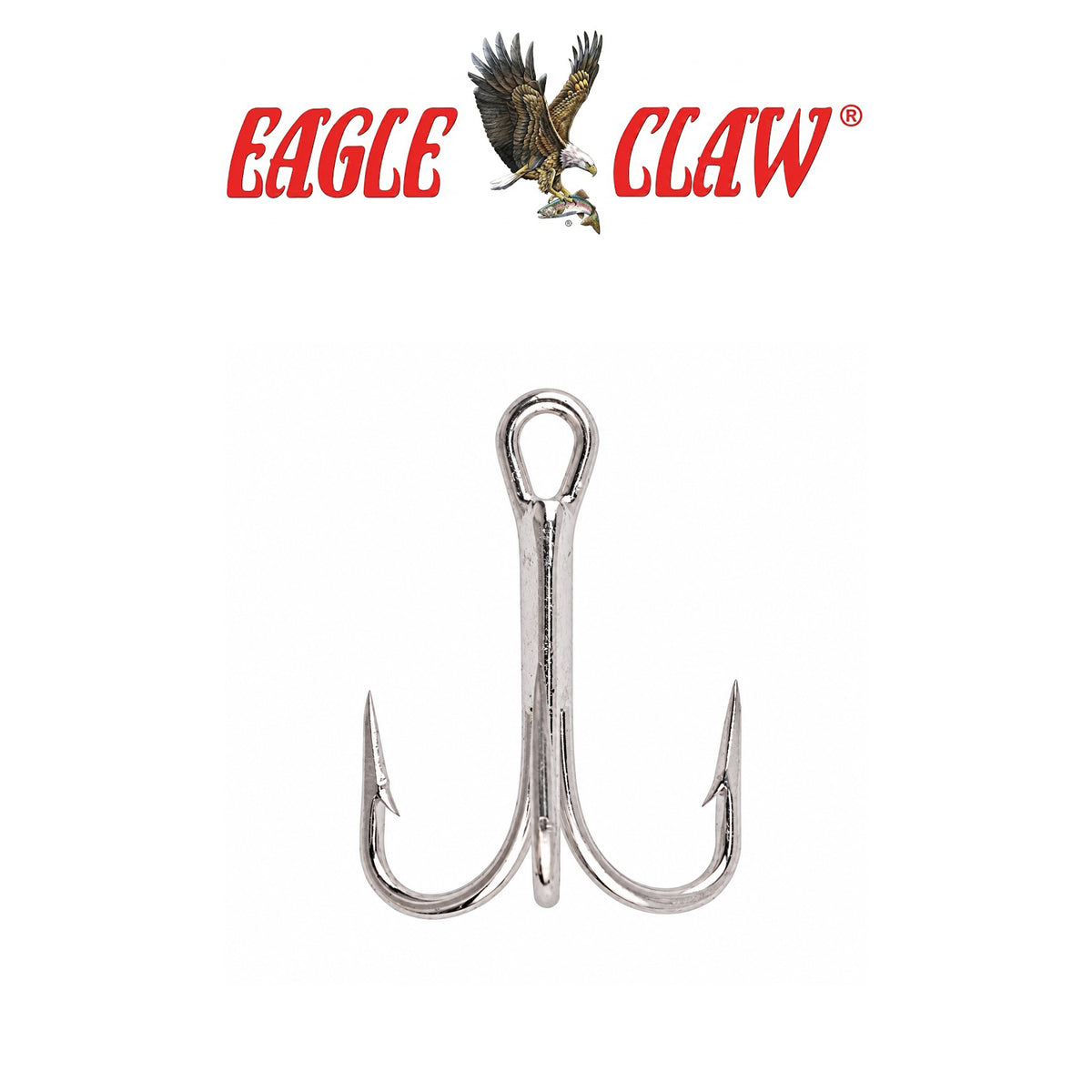 Eagle Claw Lazer Sharp 4X Treble Hook – Regular Shank Straight Point
